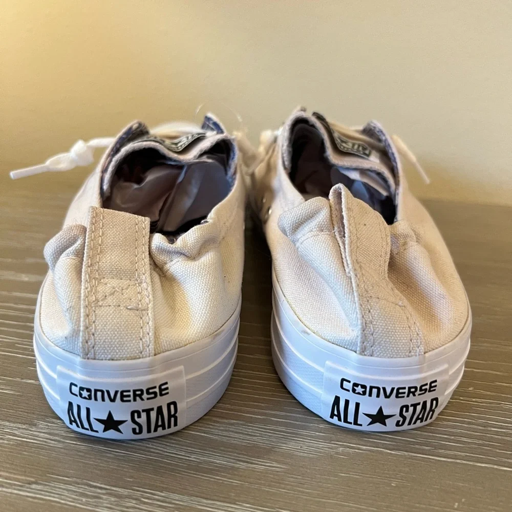 Converse Pink and White Women's Sneakers - Picture 7 of 9